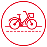 Mitja d'usos per bicicleta i dia